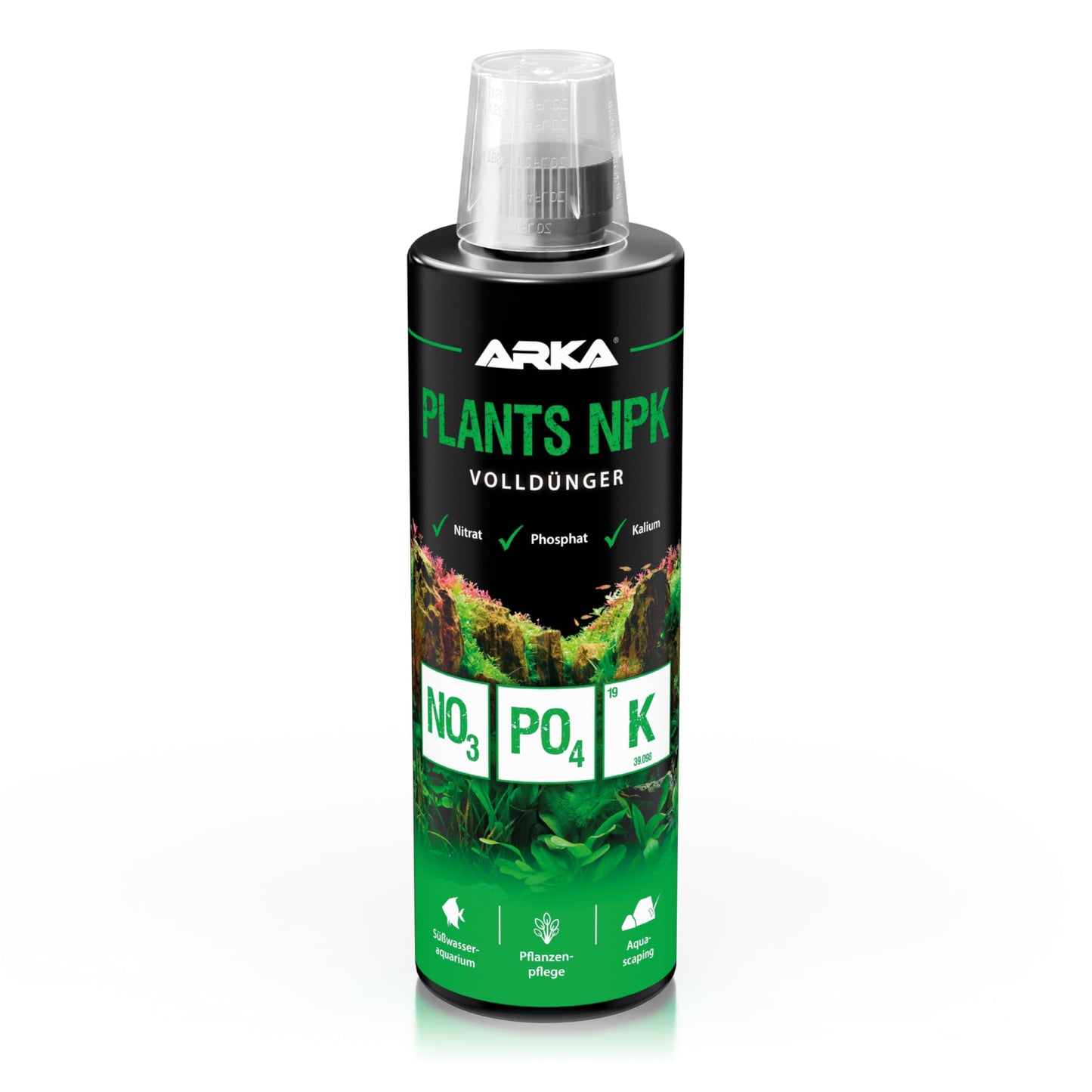 Akvārija augu kompleksais NPK mēslojums Plants NPK, 473 ml, nitrātu, fosfātu un kālija mēslojums