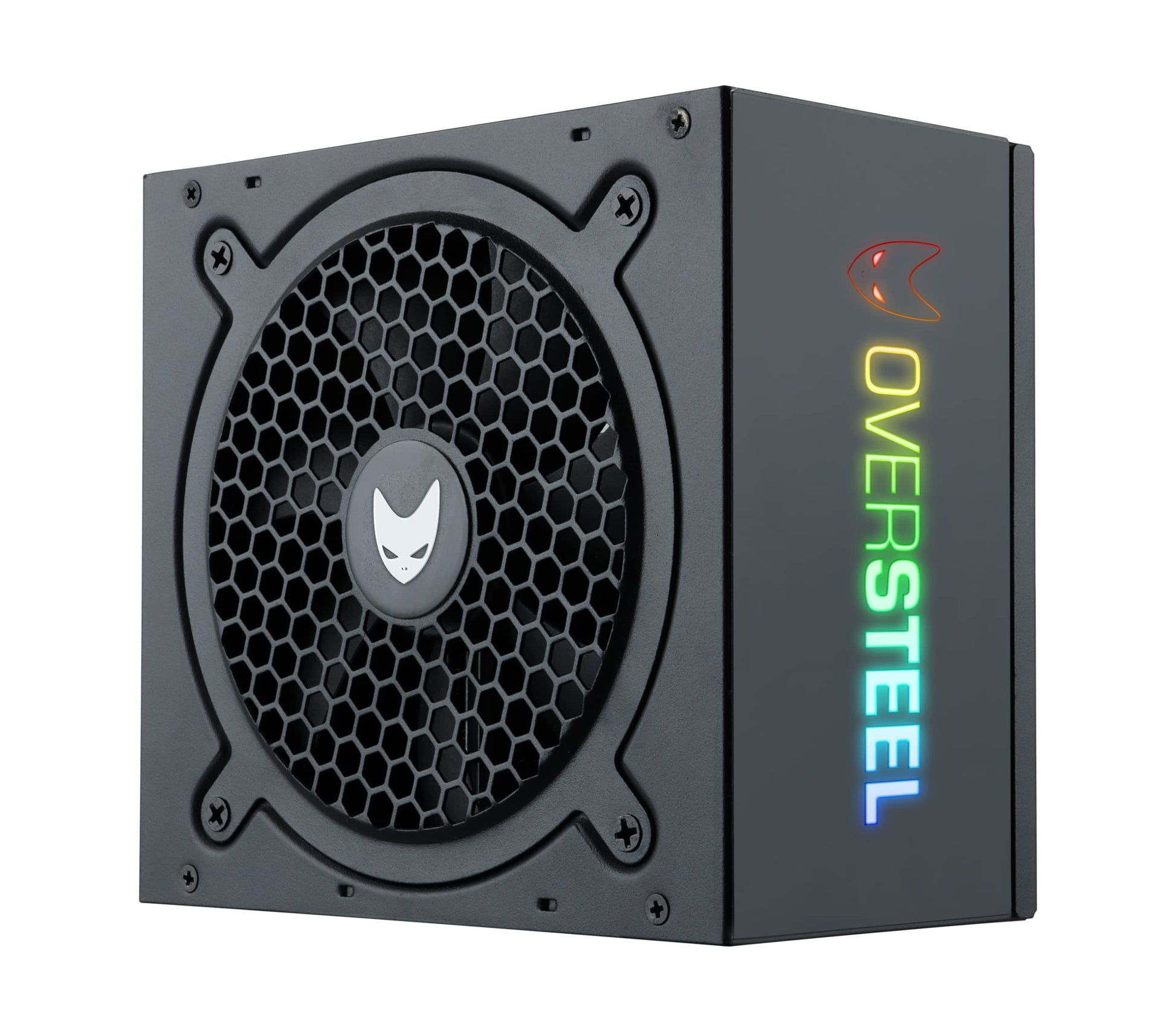 Oversteel Quantum 650W A-RGB PSU - Fully modular, 80+ Bronze, optimized cooling, RGB side panel, black color.