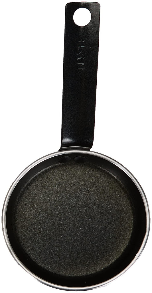 Ibili Blinis Pan 12 cm - Black aluminum, non-stick surface, ideal for making blinis and pancakes.