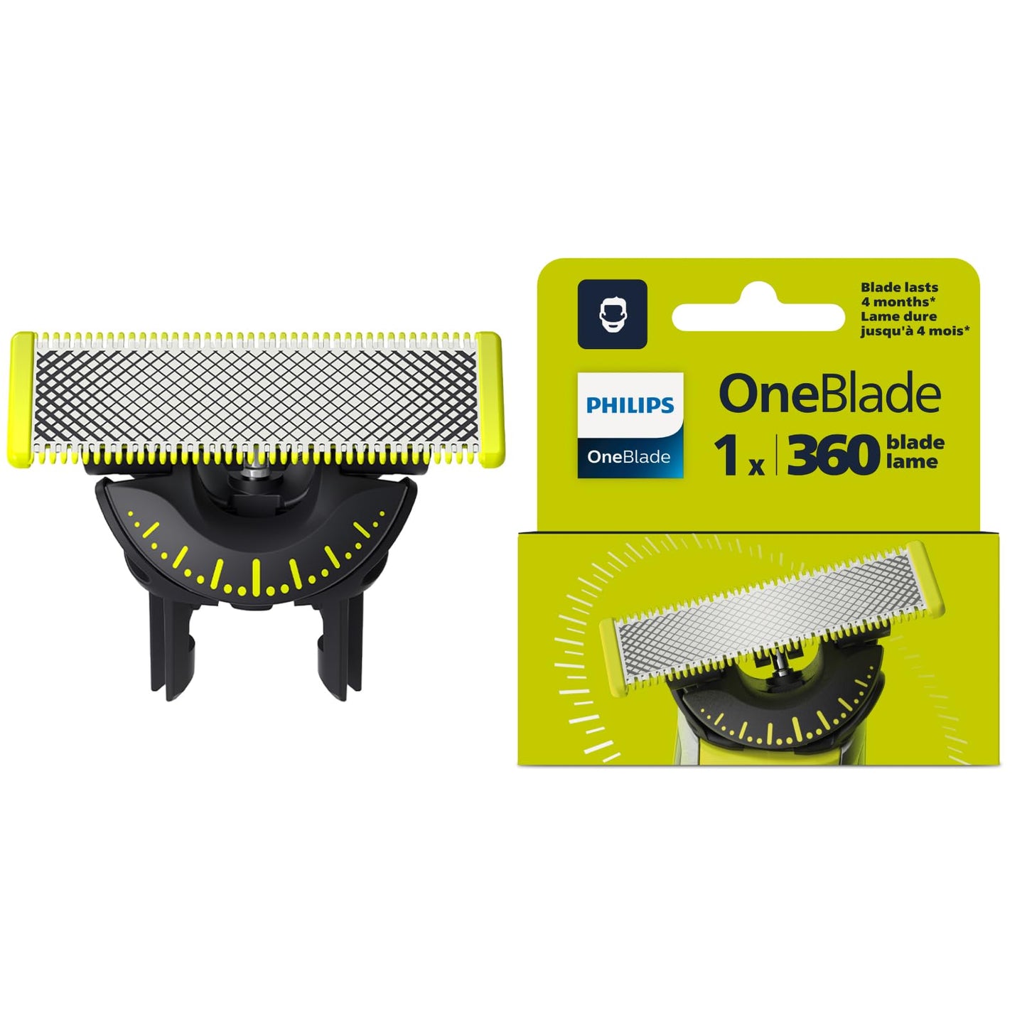 Philips OneBlade 360 rezerves asmens visiem OneBlade un OneBlade Pro modeļiem (modelis QP410/50), 1 gab.