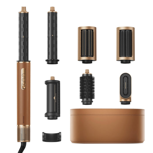 DREAME AirStyle Pro, 7-in-1 matu veidotājs, ātri žūstošs, 2 lokņu uzgaļi, apjoms matiem, izlīdzinoša suka, frizūras samazināšana, ādas komplekts, gaisa plūsmas stils