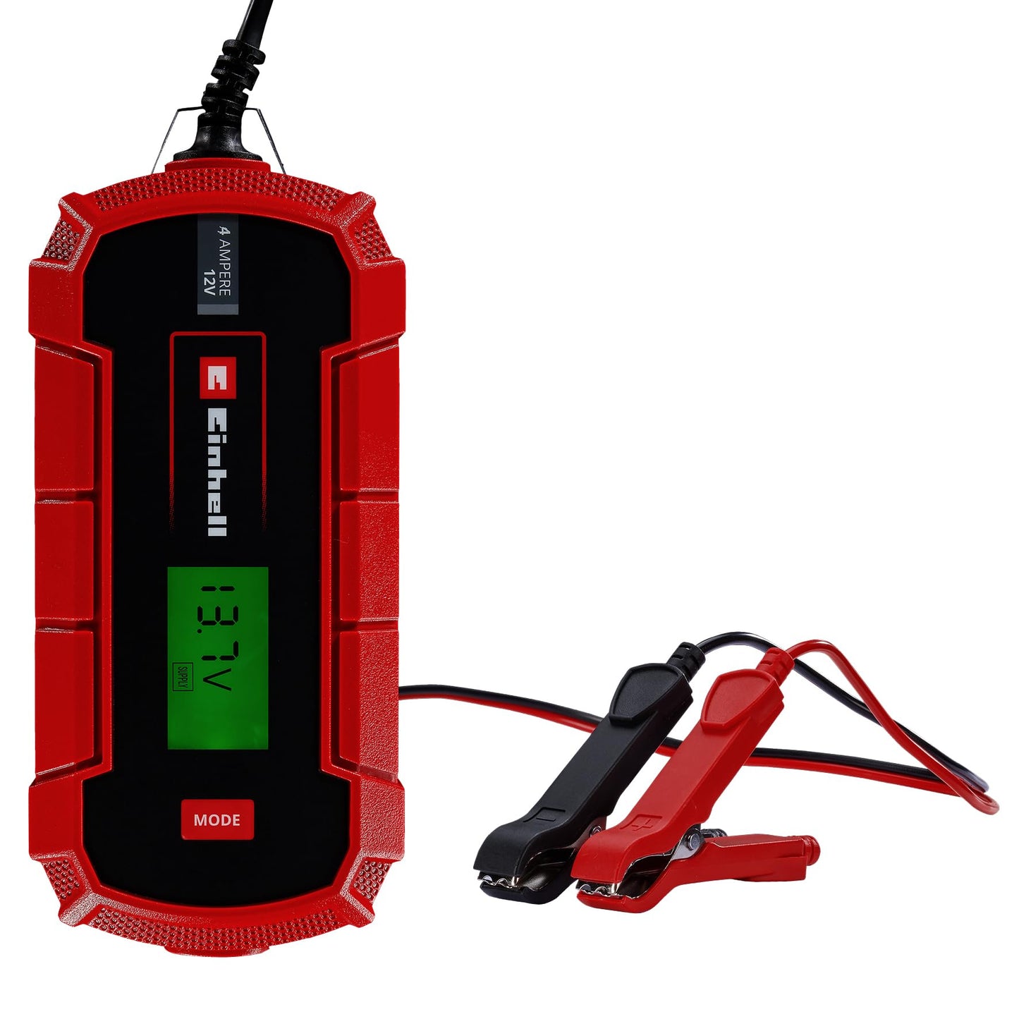 Akumulatora lādētājs Einhell CE-BC 4 M, 12 V, inteliģents mikroprocesora vadīts lādētājs svina, GEL un AGM akumulatoriem