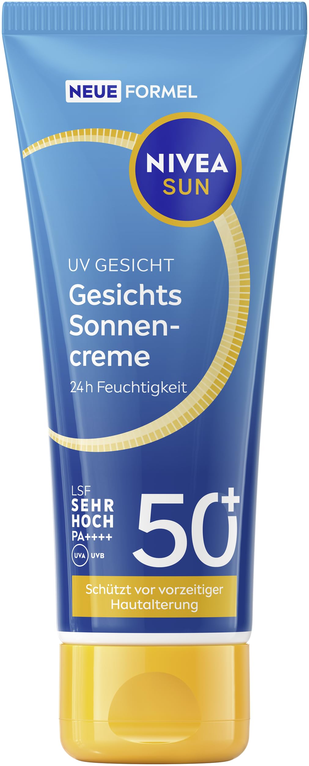 Sejas saules krēms NIVEA SUN UV Gesicht LSF 50+, tūlītēja un efektīva saules aizsardzība sejai, 24h mitrinošs saules krēms, 40 ml