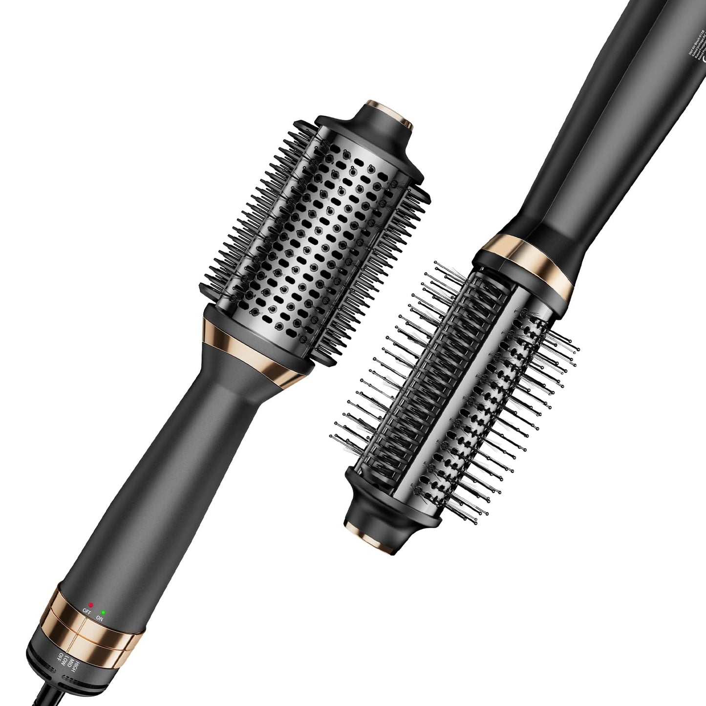 4-in-1 apaļā suku fēns siltā gaisa suka joni, apaļā fēna suka karstā gaisa suka stila suka žāvēšanai, izlīdzināšanai un apjomam un stilizēšanai.