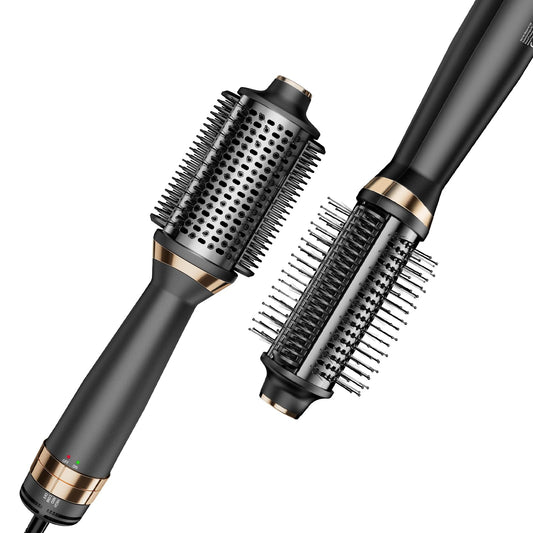 4-in-1 apaļā suku fēns siltā gaisa suka joni, apaļā fēna suka karstā gaisa suka stila suka žāvēšanai, izlīdzināšanai un apjomam un stilizēšanai.