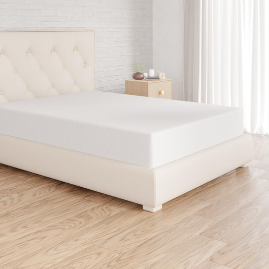 Frotē gumijots palags ar gumiju, 100% kokvilna, matrača augstums līdz 30 cm, 90 x 200 cm, balts