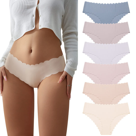 SHARICCA sieviešu bezšuvju apakšveļa, elastīgas hipster biksītes, Brazilian biksītes, nemanāmas, mīkstas biksītes, svītrainas bikini biksītes, sieviešu apakšbikses 6 gab. iepakojumā (Mehrfarbig-6P01, M)