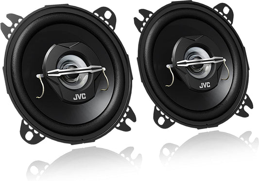 JVC CS-J420X 10 cm 2-ceļu koaksialie skaļruņi, 2 gabali, melns