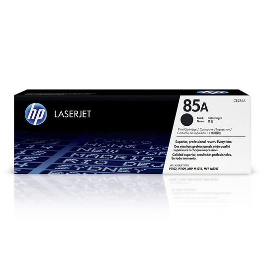 HP 85A Toner - Original black cartridge for LaserJet Pro P1102, P1106, M1132 MFP, M1212nf MFP, M1217nfw MFP.