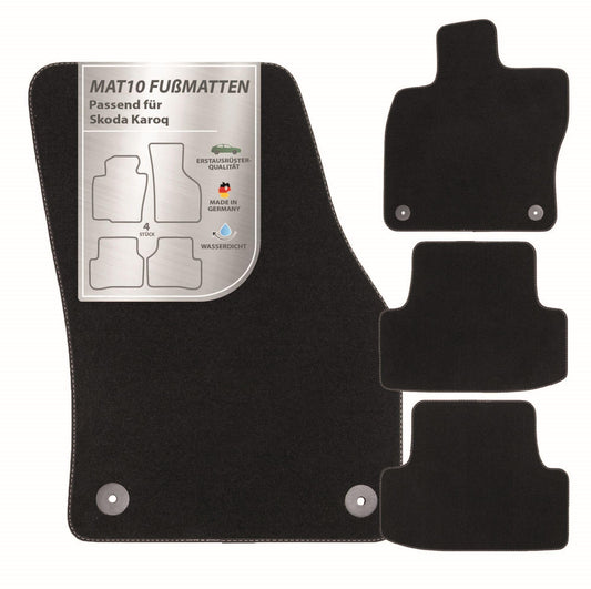 PETEX gumijas paklāji, kas piemēroti Fiesta no 02/2011-06/2017, melni, 4 daļas