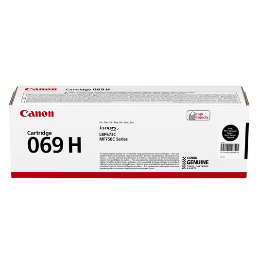 Canon 069H Toner Cartridge - High yield, black, original, compatible with i-SENSYS LBP673Cdw, LBP673dw, MF752Cdw, MF754Cdw