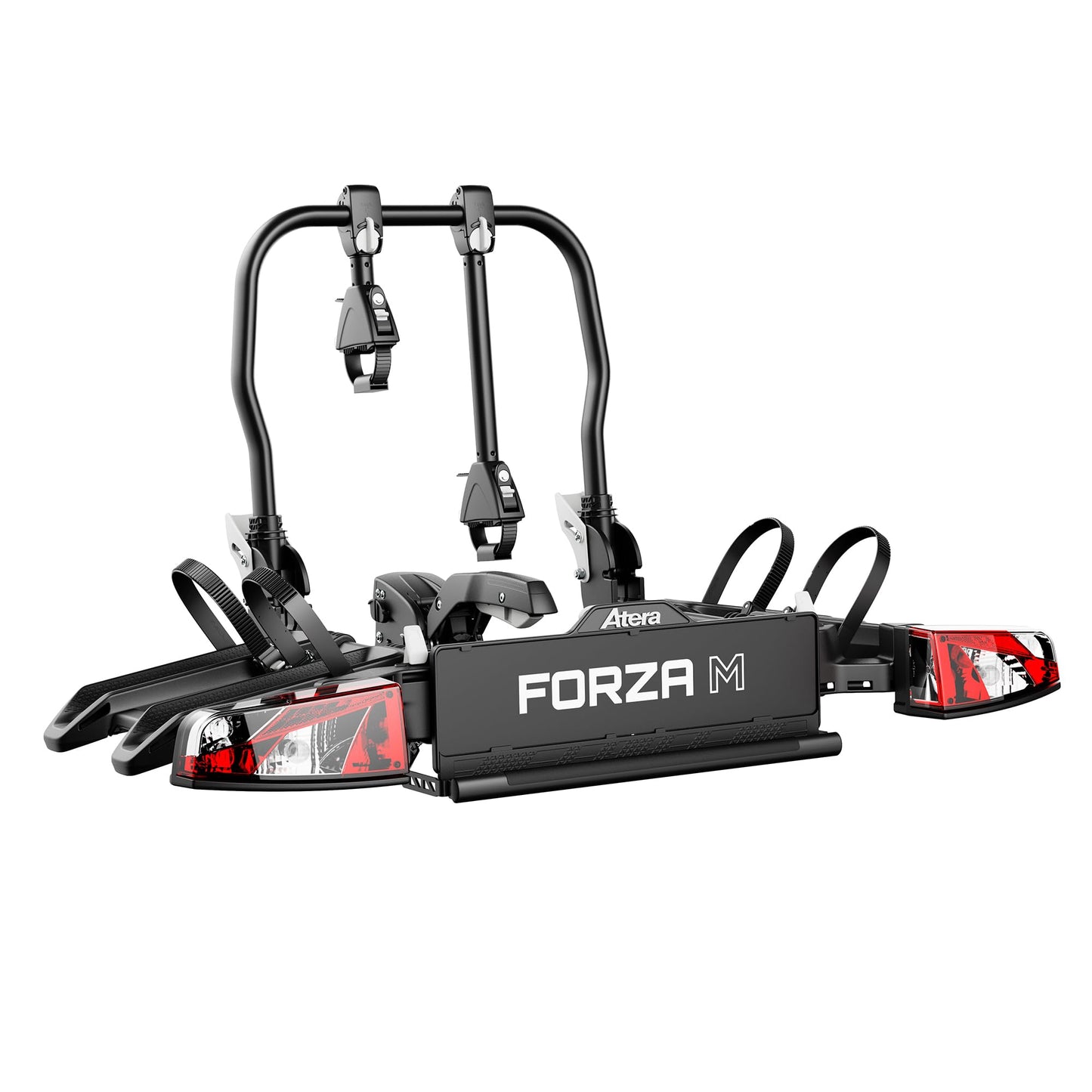 Atera veloturētājs Forza M, 2 velosipēdiem, melns, alumīnijs