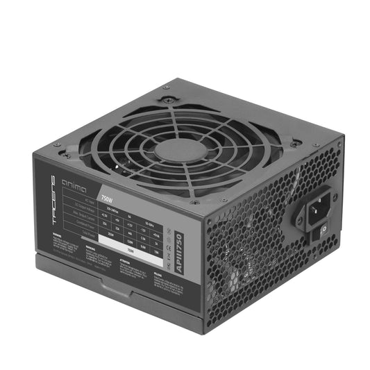 Tacens Anima APIII750 - 750W ATX power supply, SMD & DC-DC tech, 85% efficiency, quiet 12cm fan, long flat cables, black