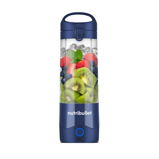 nutribullet rokas mikseris, rokas mikseris, 475ml BPA bezmaksas, mini mikseris, daudzfunkcionālais mikseris, USB-C lādētājs, vairāk nekā 15 maisīšanas cikli, jūras zils, NBP003NBL