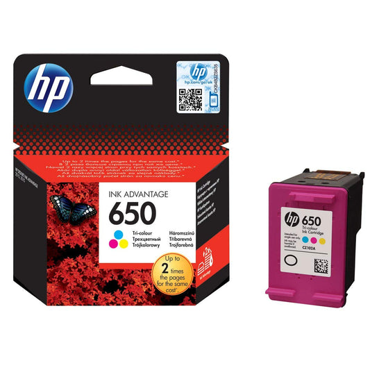 HP 650 tintes kasetne - High-quality ink cartridges for vibrant prints, compatible with various HP printers.
