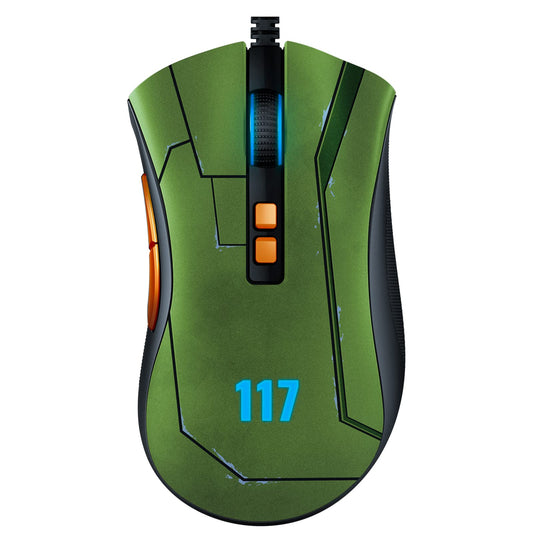 Razer DeathAdder V2 - 20K DPI sensor, fastest switches, Chroma RGB, 8 programmable buttons, ergonomic design, Halo Infinite edition