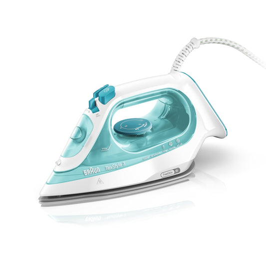 Braun Hogar SI3041GR Gludeklis - plastmasas, zaļš, efektīvs apģērba gludināšanai.