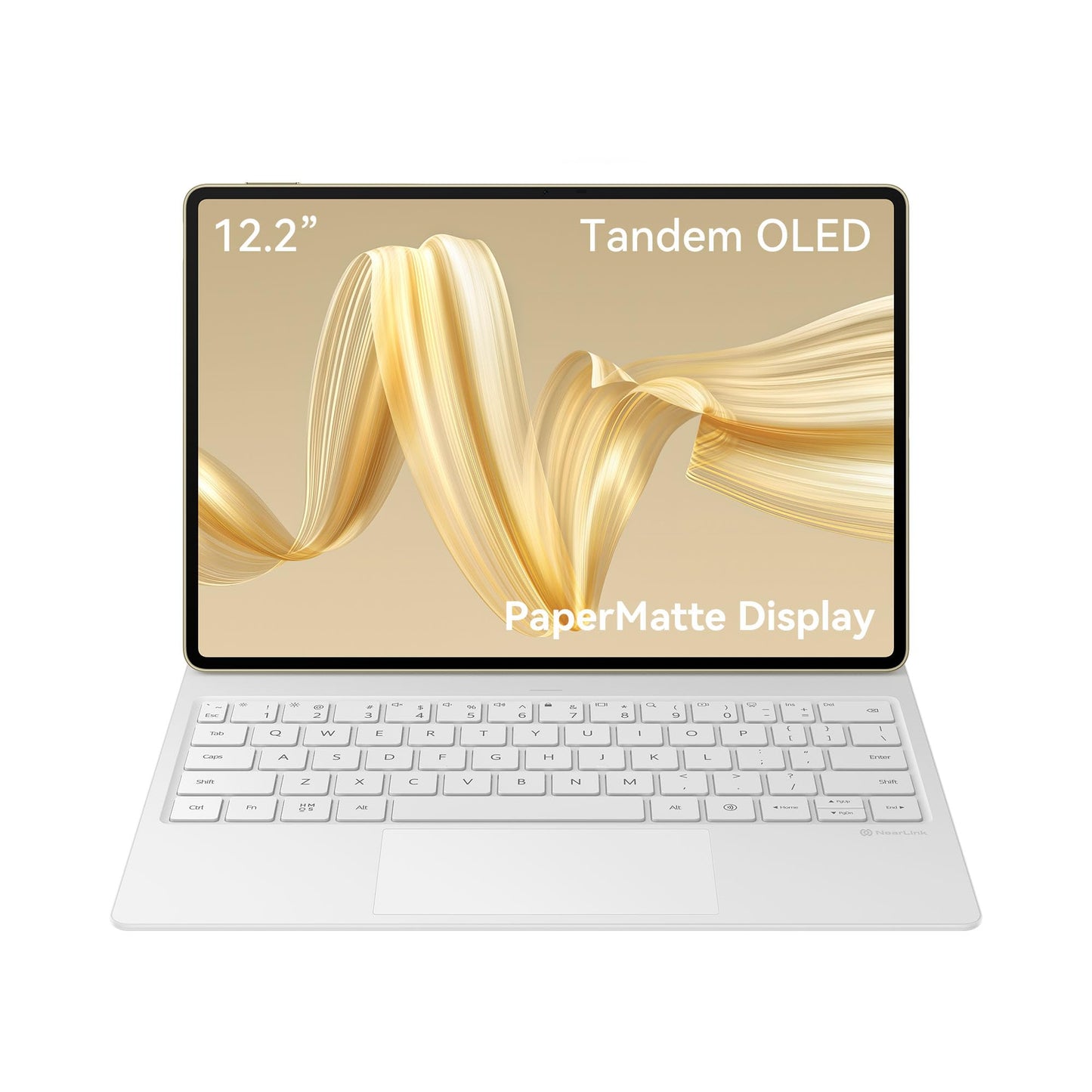 HUAWEI MatePad Pro 12.2 PaperMatte Edition Planšetdators, 2.8K Tandem OLED FullView displejs, attēla atsvaidzināšanas frekvence 144 Hz, 12GB+512 GB, Glide tastatūra, 10.100 mAh akumulators, profesionālā GoPaint lietotne, zelta