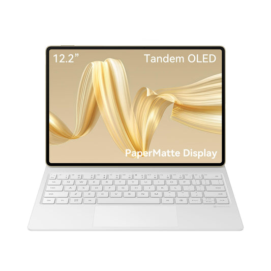 HUAWEI MatePad Pro 12.2 PaperMatte Edition Planšetdators, 2.8K Tandem OLED FullView displejs, attēla atsvaidzināšanas frekvence 144 Hz, 12GB+512 GB, Glide tastatūra, 10.100 mAh akumulators, profesionālā GoPaint lietotne, zelta