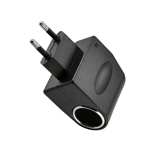 Powice adapteris 12V uz 230V, 230V uz 12V, 24W 2A, cigarešu aizdedzinātāja ligzda, AC/DC sprieguma pārveidotājs, EU spraudnis