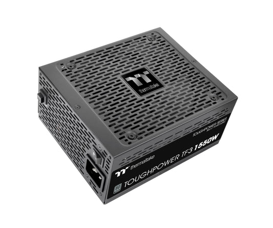 Thermaltake Toughpower TF3 1550W - PCIe Gen 5.0, 80-Plus Titanium, fully modular, quiet 140mm fan, EU certified.