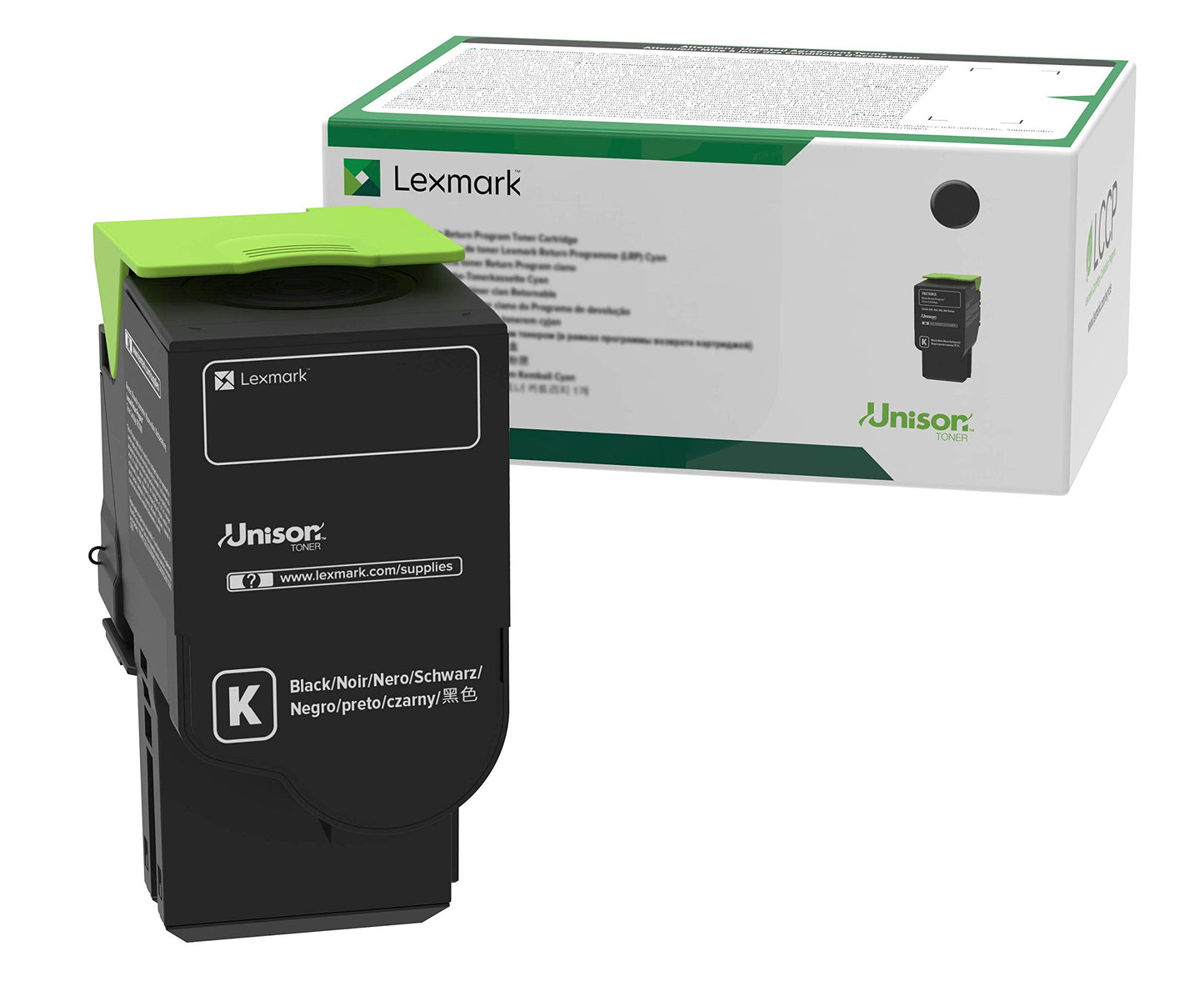 Lexmark C242XK0 toner cartridge - black, high yield, compatible with Lexmark printers, delivers sharp prints.