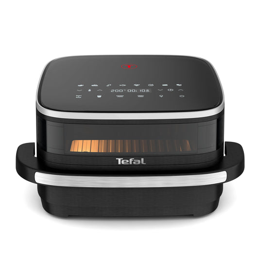 Tefal Easy Fry XL - karstā gaisa fritēšanas ierīce, ietilpīgs grozs, digitālais panelis, Extra-Crisp tehnoloģija, melna.