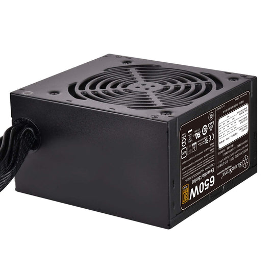 Silverstone SST-ET650-B v1.4 - 650W 80 Plus Bronze ATX power supply with 120mm fan and dual 8-Pin EPS connectors.