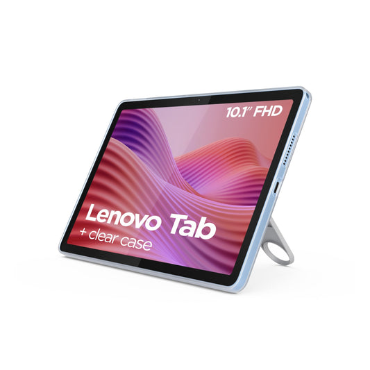 Lenovo Tab WUXGA planšetdators 25,6 cm (10,1 collas), MediaTek Helio G85, 4 GB RAM, 64 GB, 60 Hz, 2 skaļruņi, Wi-Fi 5, Bluetooth 5.3, Android 14, Polārzils, iekļaujot caurspīdīgu vāku
