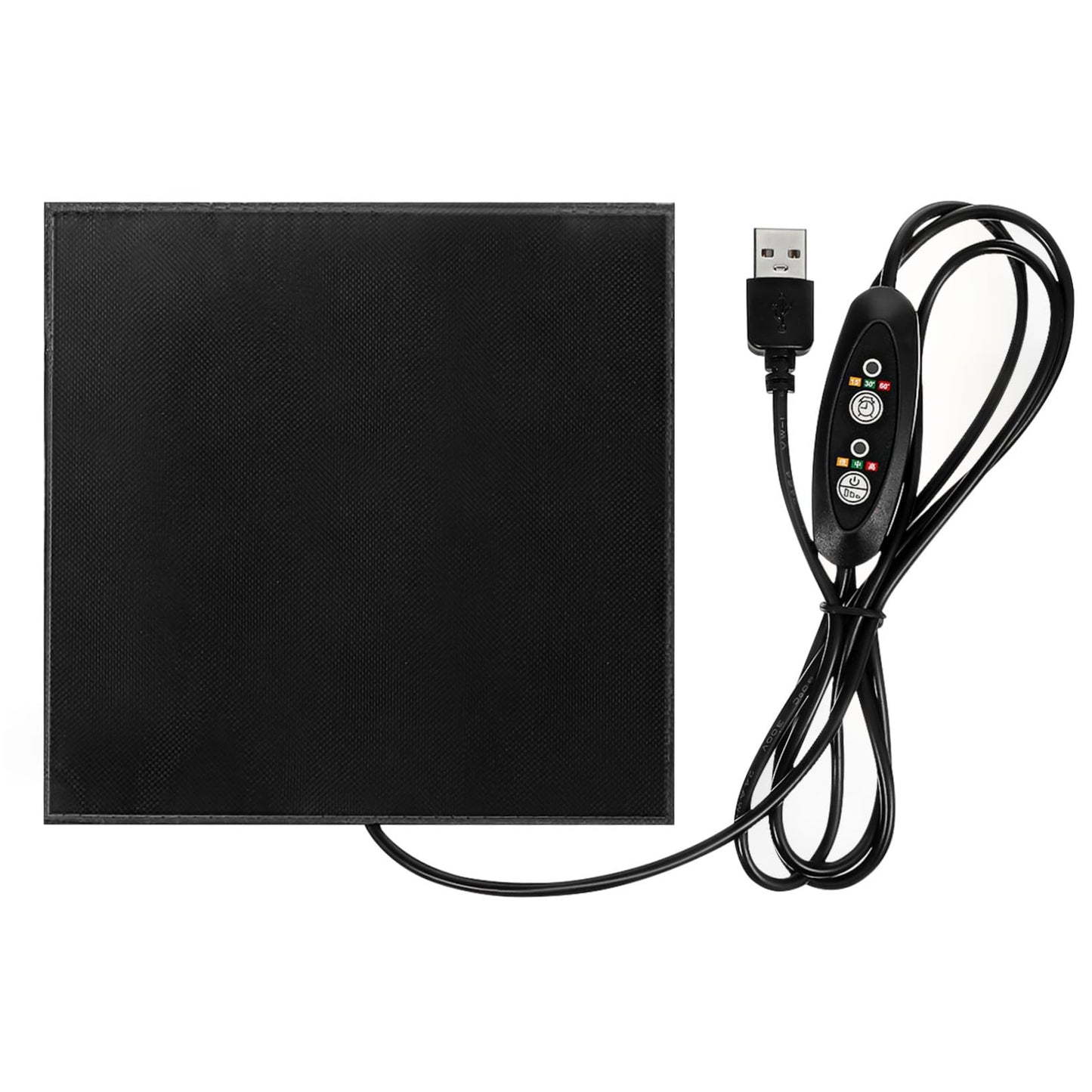 NUOBESTY USB sildīšanas paliktnis maziem mājdzīvniekiem, temperatūru regulējama siltuma plāksne kāmjiem, trušiem, putniem, vāverēm un činčillām, drošs ziemas izolācijas paklājiņš, energoefektīvs