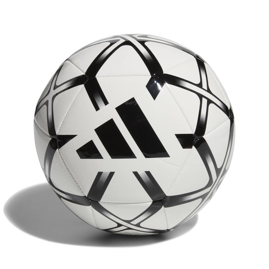 Futbola bumba adidas Unisex Starlancer Club, rekreācijas bumba, balta/melna, 5. izmērs