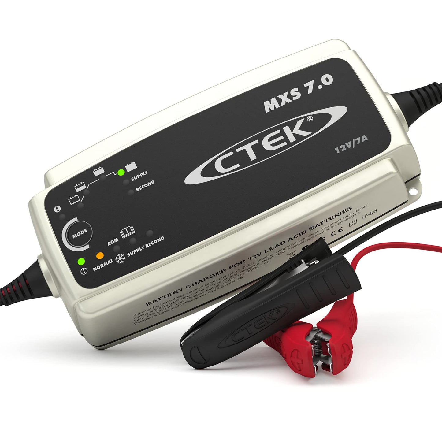 CTEK MXS 7.0, 12V akumulatora lādētājs lielākiem transportlīdzekļu akumulatoriem, laivas, LKW, kemperu un autofurgonu lādētājs, barošanas funkcija, rekondicionēšanas režīms un ziemas programma