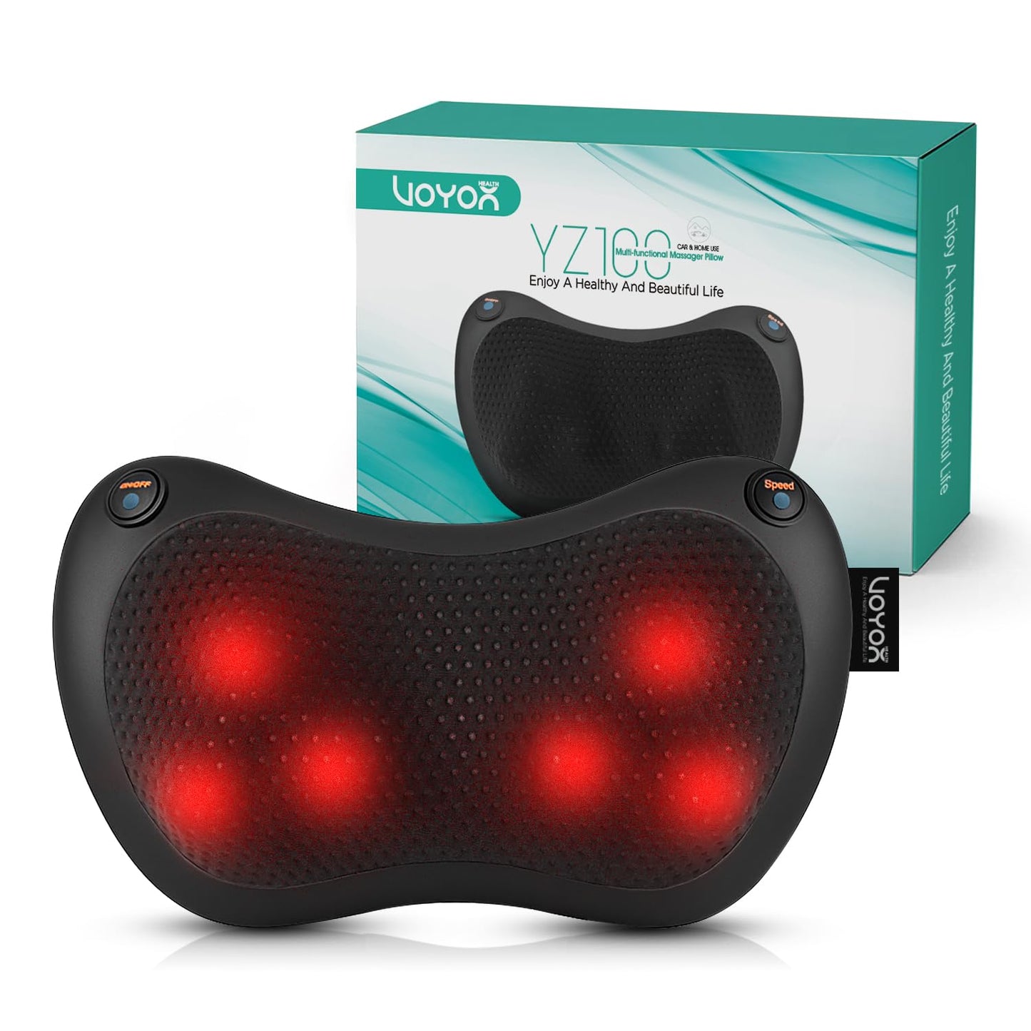 Roku un kakla masētājs VOYOR-HEALTH ar siltumu lietošanai mājās, birojā un automašīnā