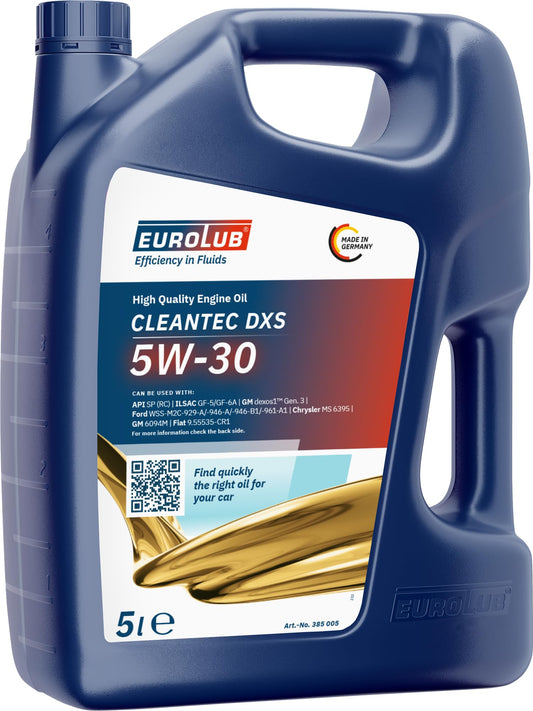 Eurolub Cleantec DXS 5W-30 motorolie, 5 litri
