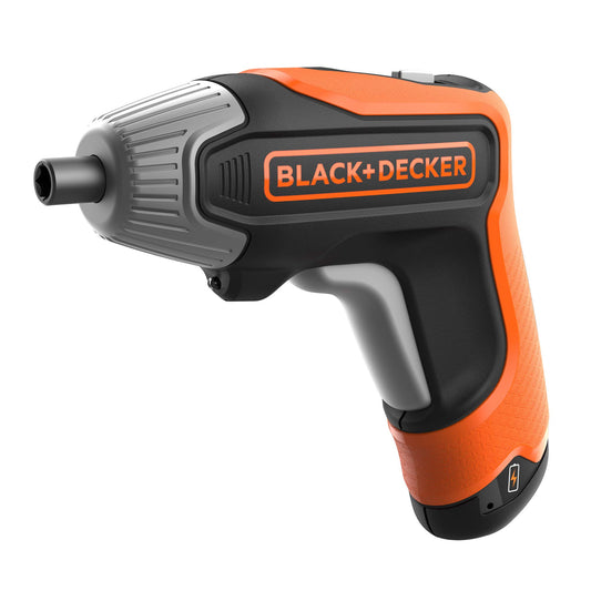 Black+Decker akumulatora skrūvgriezis - 3,6V, 5Nm, LED gaisma, 10 uzgaļi, uzglabāšanas kaste, USB ātrā uzlāde.