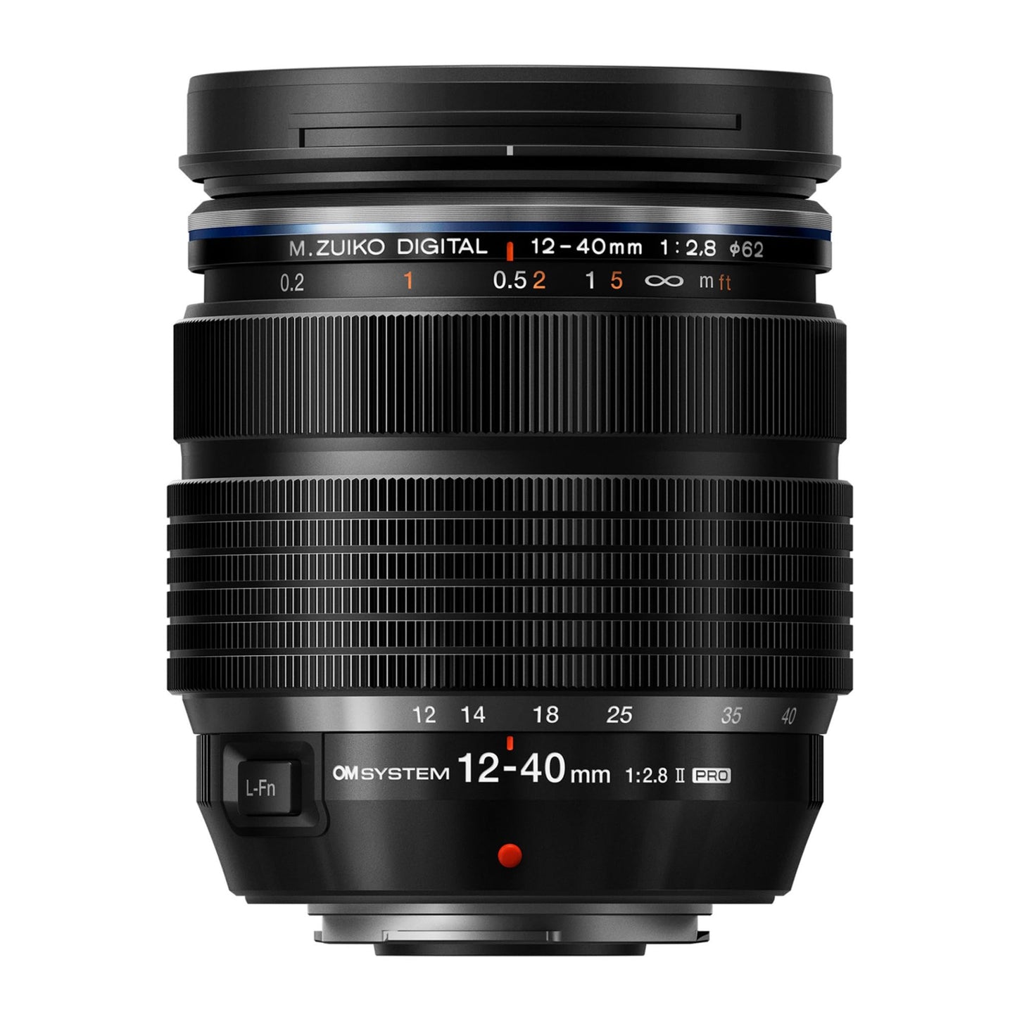 Olympus OM SYSTEM M.Zuiko Digital ED 12-40mm F2.8 II PRO (Universālā tālummaiņa, piemērota visām MFT kamerām, Olympus OM-D un Pen modeļiem, Panasonic G sērijai)