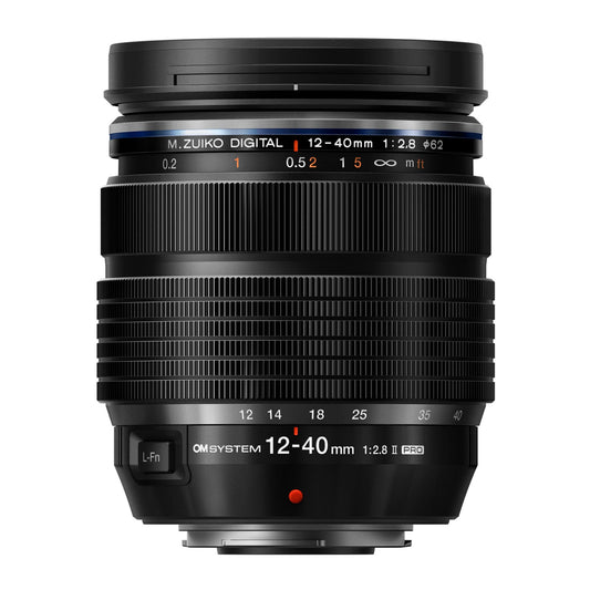 Olympus OM SYSTEM M.Zuiko Digital ED 12-40mm F2.8 II PRO (Universālā tālummaiņa, piemērota visām MFT kamerām, Olympus OM-D un Pen modeļiem, Panasonic G sērijai)