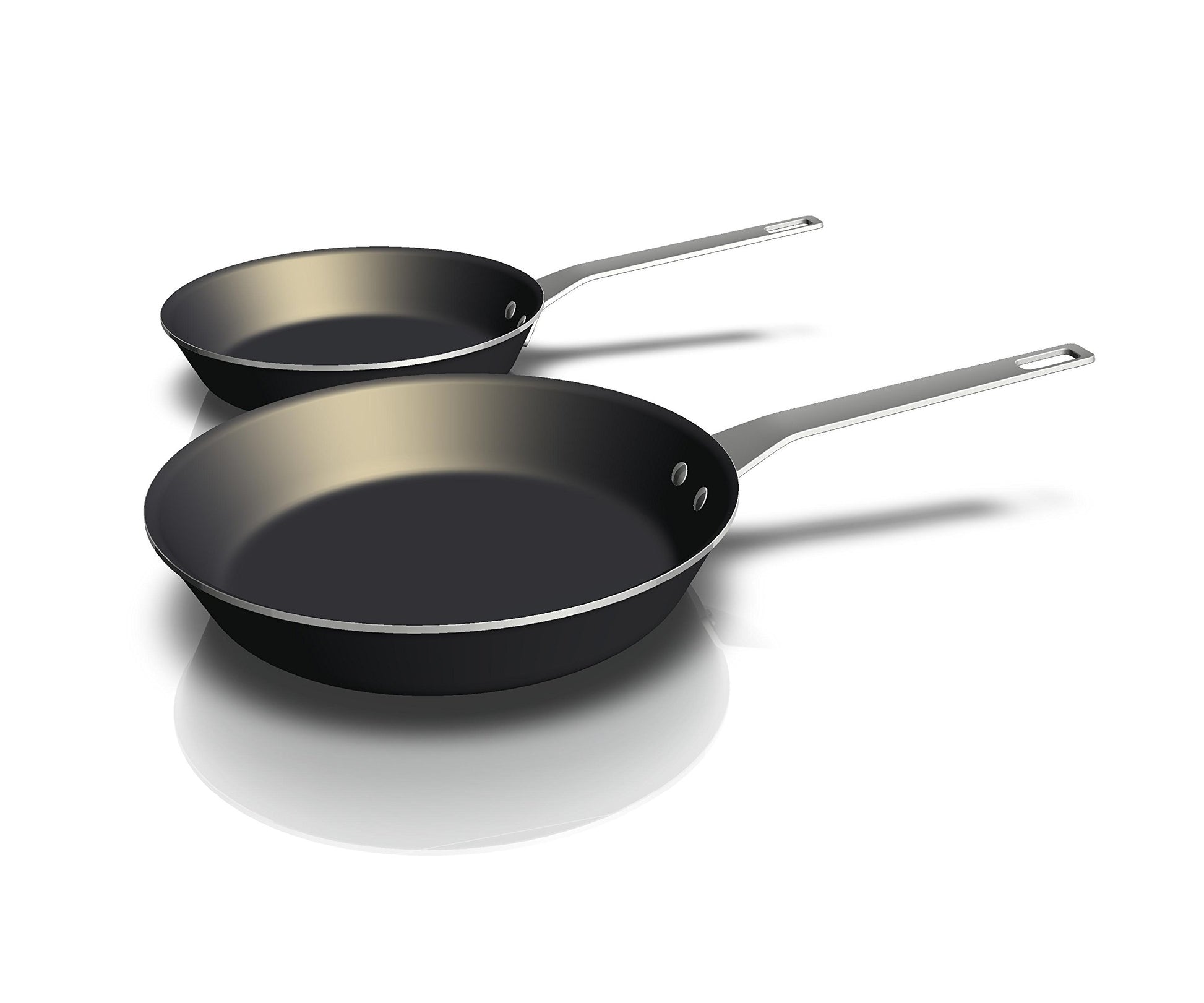 AEG cepamā pannu komplekts - alumīnija liešana, 30 cm, izturīgs un viegli tīrāms.