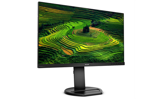 PHILIPS 241B8QJEB - 24" FHD monitor, height adjustable, 1920x1080, 60Hz, VGA, DVI, HDMI, DisplayPort, USB hub, black