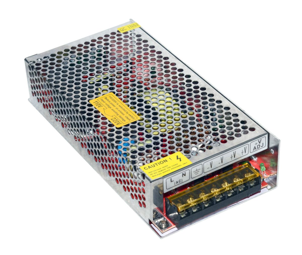 TEMPO DI SALDI barošanas bloks - 10A, 24V, stabilizētām LED sloksnēm, 220V, 120W, efektīva jauda un droša lietošana.