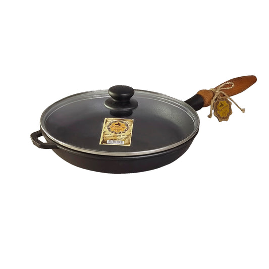 Nasha Maysternya SCHWER MASSIV cast iron frying pan 24cm - durable, heat-retaining, perfect for even cooking.