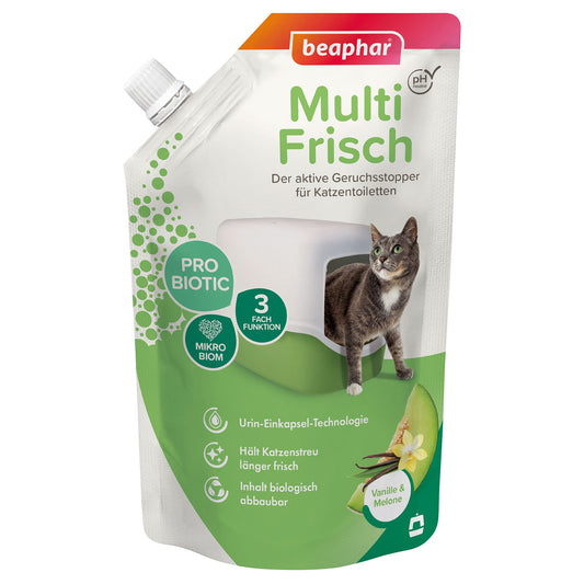 Beaphar Multi Frisch Vanille & Melone, 400g, kaķu pakaišu atsvaidzinātājs