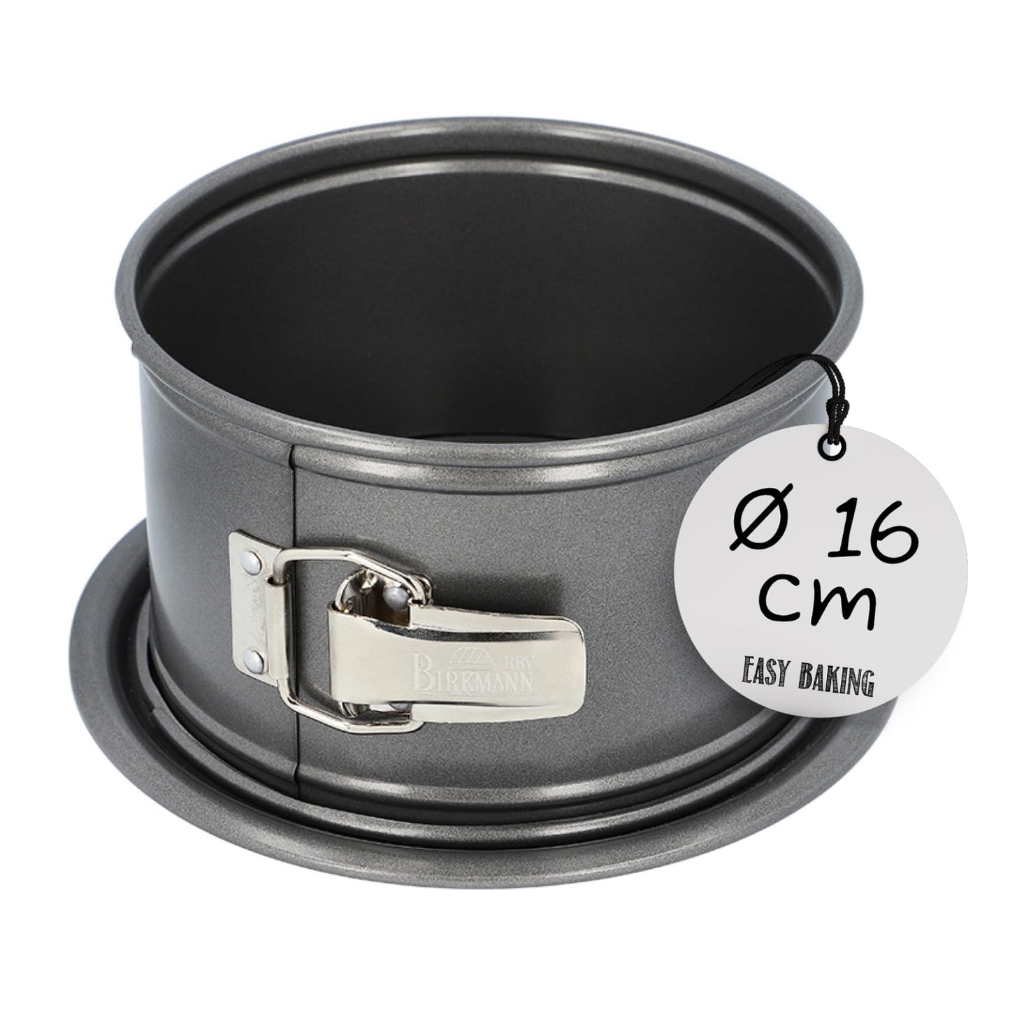 Kūku forma ar noņemamu malu Birkmann Easy Baking, Springform Ø 16 cm, apaļa, ar īpaši augstu malu, nepiedegošu pārklājumu, hermētiska, bez PFOA, 5 gadu garantija, 881655