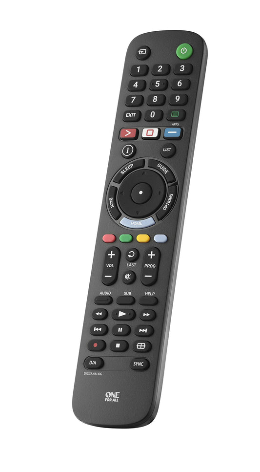 Viena visiem Sony TV tālvadības pults - darbojas ar visiem/Smart TV - ideālā TV rezerves tālvadības pults - URC4912