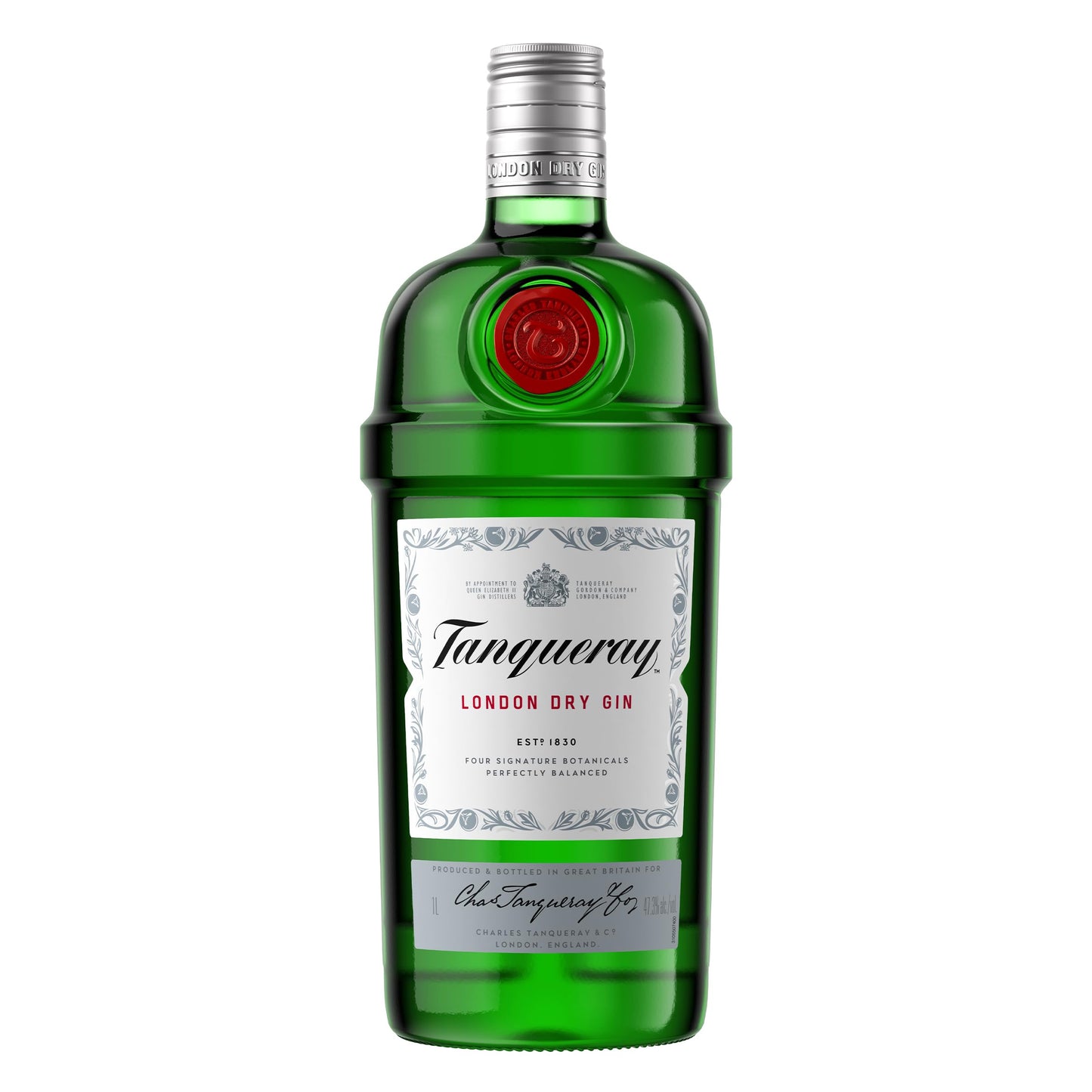Džins Tanqueray London Dry Gin | aromātisks džins | 4 reizes destilēts Anglijā | 43,1% vol | 1000ml pudele