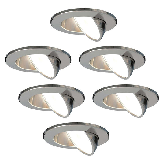 Ledvion 6 gab. LED iebūvējamie prožektori 5W, CCT, silti balti, auksti balti, IP65