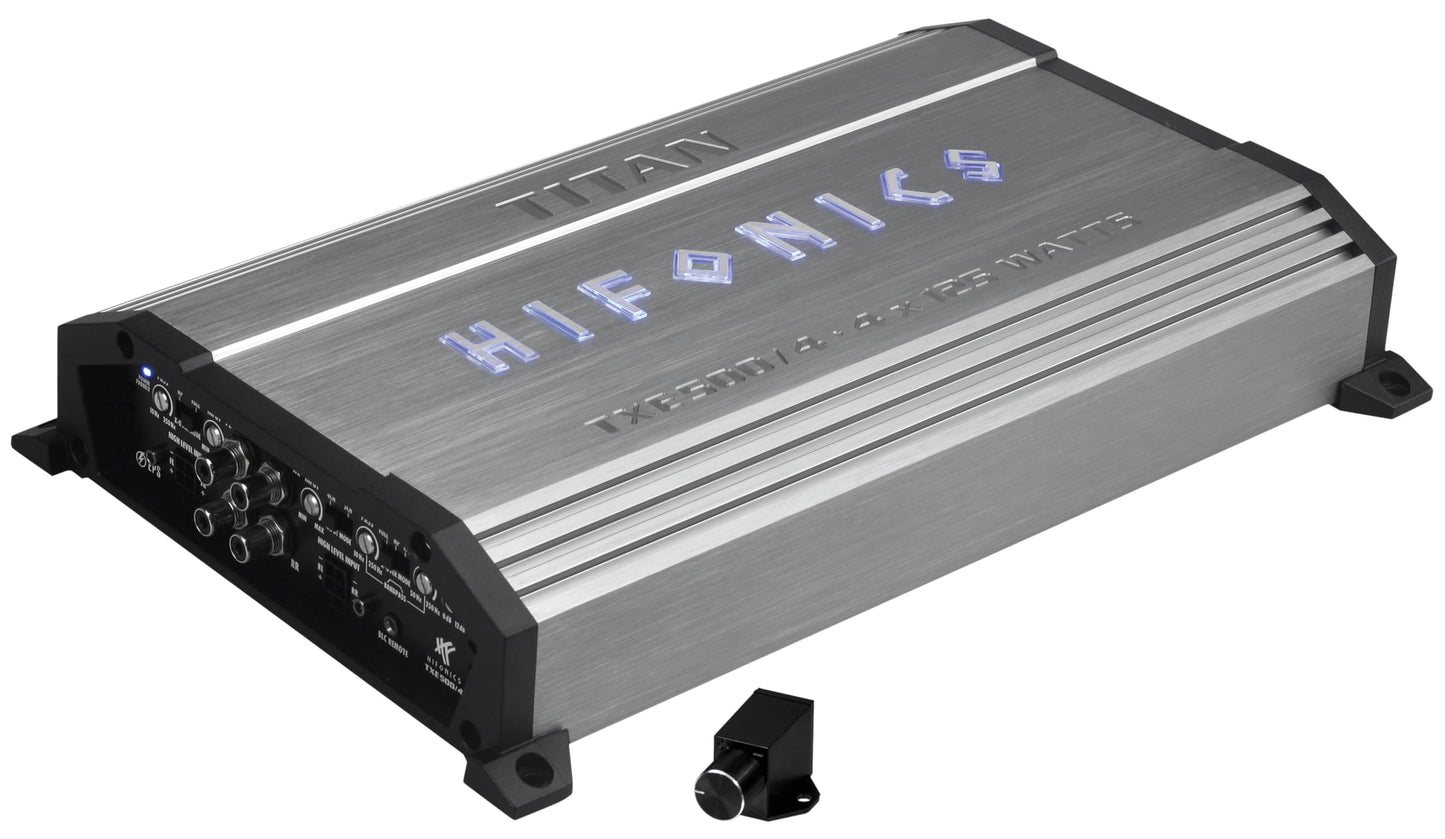 HiFonics TXE 500/4 4 kanālu Class-AB pastiprinātājs, 500 W RMS, TITAN EVO sērija