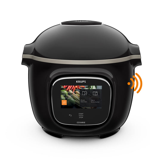 Krups CZ912815 Cook4Me Touch multicooker, plastmasa, 6 litri, melns