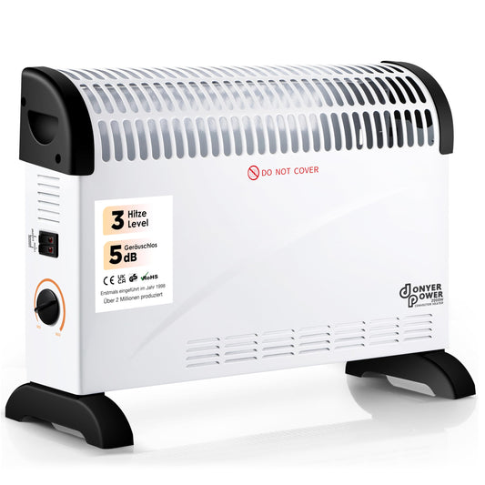 DONYER POWER 2KW konvektors ar termostatu - kluss - sienas montāžai