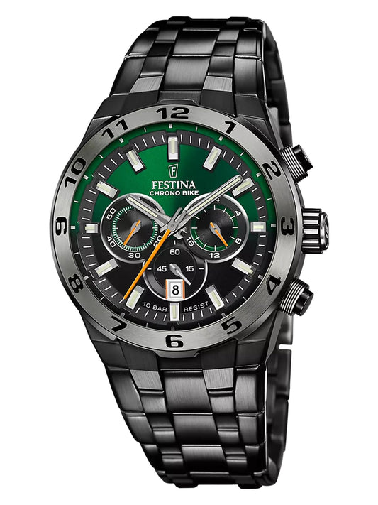Festina Sporta pulkstenis F20673/2 - Sporty design, chronograph function, stainless steel case, water-resistant.